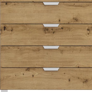 Schubkastenkommode RAUCH Orias Sideboards Gr. B/H/T: 93 cm x 81 cm x 42 cm, 4, braun (eiche artisan) Schubladenkommoden