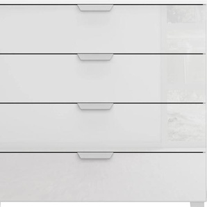 Schubkastenkommode RAUCH Orias Sideboards Gr. B/H/T: 93 cm x 81 cm x 42 cm, 4, weiß (weiß, hochglanz weiß) Schubladenkommoden