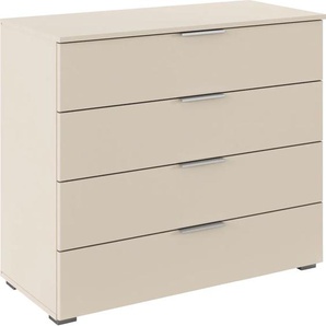 Schubkastenkommode RAUCH Sideboard Schubladenkommode AGORDO mit Dekor- oder Hochglanzfront, beige (champagner), B:93cm H:81cm T:42cm, Holzwerkstoff, Sideboards, Breite 93 cm mit 4 großen Schubladen für viel Stauraum MADE IN GERMANY, Topseller