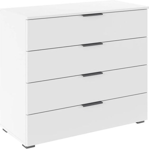 Schubkastenkommode RAUCH Sideboard Schubladenkommode AGORDO mit Dekor- oder Hochglanzfront, weiß (alpinweiß), B:93cm H:81cm T:42cm, Holzwerkstoff, Sideboards, Breite 93 cm mit 4 großen Schubladen für viel Stauraum MADE IN GERMANY, Topseller