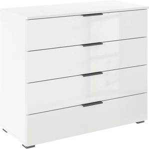 Schubkastenkommode RAUCH Sideboard Schubladenkommode AGORDO mit Dekor- oder Hochglanzfront, weiß (alpinweiß, hochglanz weiß), B:93cm H:81cm T:42cm, Holzwerkstoff, Sideboards, Breite 93 cm mit 4 großen Schubladen für viel Stauraum MADE IN GERMANY,