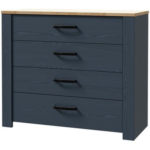 Schubkastenkommode  Toneo ¦ blau ¦ Maße (cm): B: 102 H: 87 T: 42.0