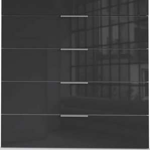 Schubkastenkommode WIMEX Easy Sideboards Gr. B/H/T: 82 cm x 102 cm x 41 cm, 6, weiß (weiß, grauglas) Schubladenkommoden