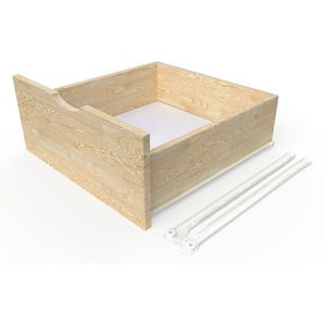 Odikalo Aufbewahrungsbox 3 faltbar Aufbewahrungswürfel Schubladen Schränken  Organizer Beige 18L