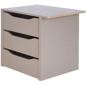 Schubladeneinsatz 66 cm 66 x 57 x 45cm Beige 3 Spanplatte, beschichtet