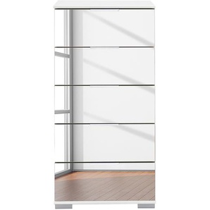 Schubladenkommode Lingga II 49 x 102 x 41cm Weiß