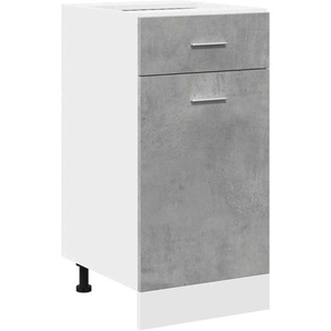 Schubunterschrank Lyon Betongrau 40x46x81,5 cm Holzwerkstoff Vidaxl