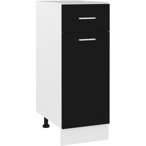 Schubunterschrank Lyon Schwarz 30x46x81,5 cm Holzwerkstoff