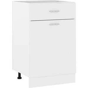 Schubunterschrank Lyon Weiß 50x46x81,5 cm Holzwerkstoff