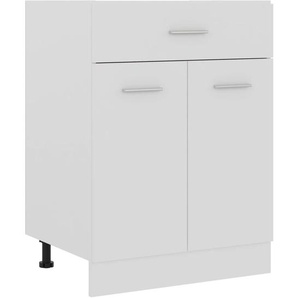 Schubunterschrank Lyon Weiß 60x46x81,5 cm Holzwerkstoff