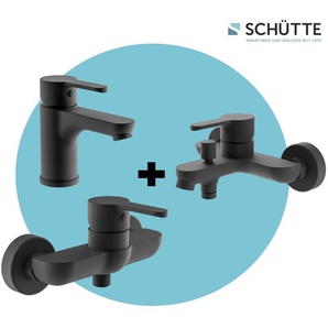 Schütte Badarmatur 3-teilige Serie DENVER (Set) geräuscharm, Marken-Mischdüse