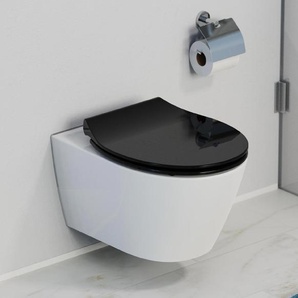 Schütte-Duroplast-WC-Sitz »Slim Black« - Schwarz -