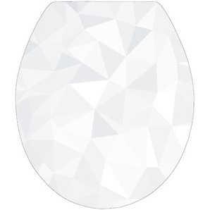 SCHÜTTE MDF-WC-Sitz High-Gloss »Geo« - Mehrfarbig -