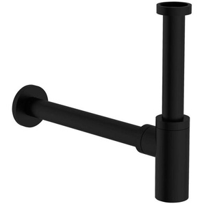 Schütte Siphon, Schwarz, Metall, 37x5.5x32.5 cm, Badezimmer, Waschbecken & Armaturen, Badarmaturen
