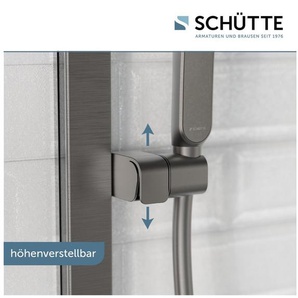 Schütte Stangenbrause-Set KARIBIK, Höhe 78,5 cm, 3 Strahlart(en), Komplett-Set, höhenverstellbar, mit Antikalk-Beschichtung, wassersparend