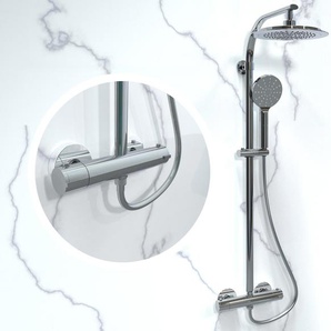 Schütte Überkopfbrause-Set »Madura Fresh« mit Thermostatarmatur - Chromfarben - Messing -