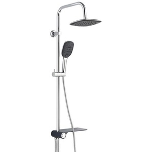 SCHÜTTE-Überkopfbrauseset »Aquastar« - silber - Edelstahl -