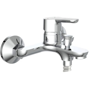 Wannenarmatur SCHÜTTE Vico Armaturen Gr. B: 15 cm, silberfarben (verchromt) Wannenarmaturen Armaturen Mischbatterie Badewanne, Wasserhahn Bad, Wannenarmatur in Chrom