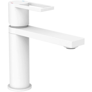Schütte Waschtischarmatur Manhattan, Weiß, Metall, 5x18x18 cm, flexible Anschlussschläuche, Keramikkartusche, Badezimmer, Waschbecken & Armaturen, Badarmaturen