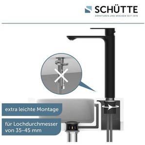 Schütte Waschtischarmatur MONTANA Hoher Auslauf Aufsatzwaschbecken Energiesparende Cold-Start-Funktion