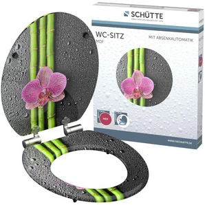 Schütte WC-Sitz Asia, mit Absenkautomatik und Holzkern, MDF