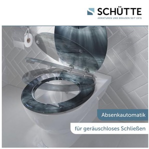 Schütte WC-Sitz DEEP DIVE, aus MDF mit Absenkautomatik, kratzfest und bruchsicher