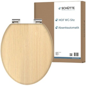 Schütte WC-Sitz NATURAL WOOD, Toilettendeckel, mit Absenkautomatik