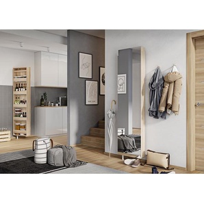 Schuh- / Multifunktionsschrank Boston 50 x 195 x 18cm Braun/Eiche Sonoma Dekor