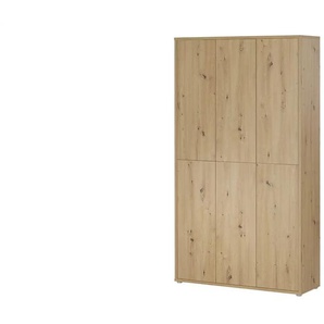 Schuh- und Mehrzweckschrank  Bolognano ¦ holzfarben ¦ Maße (cm): B: 109 H: 192 T: 34.8