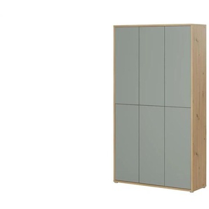 Schuh- und Mehrzweckschrank - grün - Materialmix - 109 cm - 192 cm - cm 34,8 | Möbel Kraft