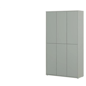 Schuh- und Mehrzweckschrank - grün - Materialmix - 109 cm - 192 cm - cm 34,8 | Möbel Kraft