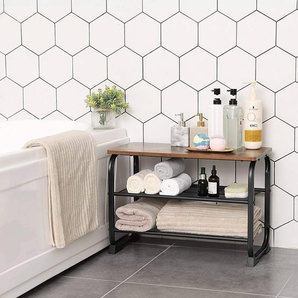 Schuhbank Buxhall II 66 x 45 x 30cm Braun