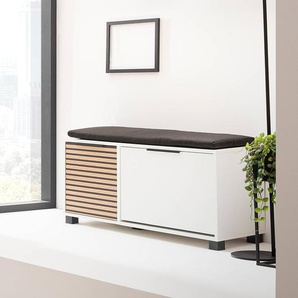 Schuhbank Loft 98 x 47 x 33cm Weiß