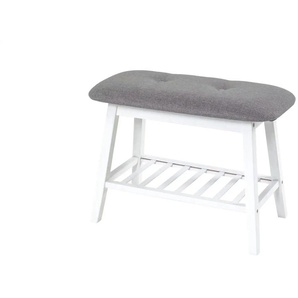 Schuhbank   ¦ weiß ¦ Maße (cm): B: 60 H: 44