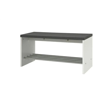 Schuhbank - weiß - Materialmix - 81 cm - 40 cm | Möbel Kraft