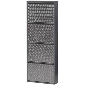 Schuhkipper Cabinet 50 x 140 x 15cm Grau