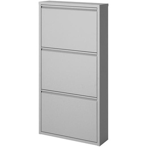 Schuhkipper Cabinet 103cm Silber