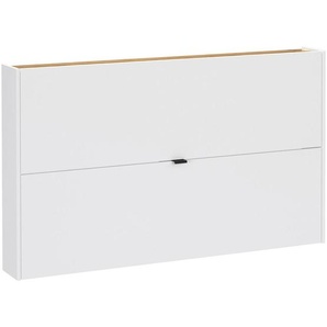 Schuhkipper GW-Ameca, Weiß, Eiche, Metall, 140x83x18 cm, Fsc, Typenauswahl, Beimöbel erhältlich, hängend, Garderobe, Schuhaufbewahrung, Schuhkipper