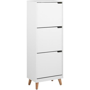 Schuhkipper 47 x 134 x 30cm Weiß