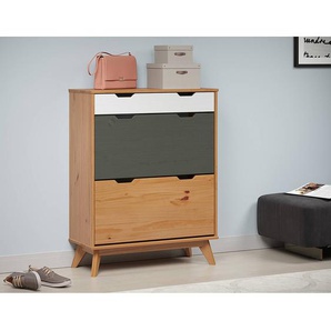 Schuhkipper Scandik 80 x 102 x 33cm Braun