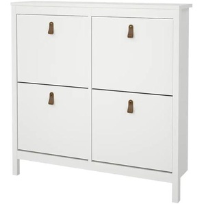 Schuhkipper - weiß - Materialmix - 102,6 cm - 102,9 cm - cm 24,6 | Möbel Kraft