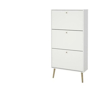 Schuhkipper - weiß - Materialmix - 70,3 cm - 139,3 cm - cm 24,1 | Möbel Kraft