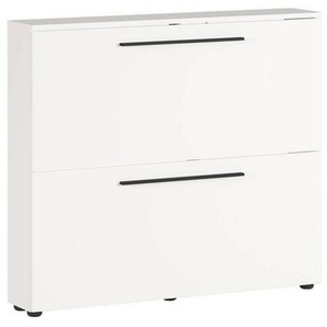 Xxxl Schuhkipper, Weiß, Metall, 100x85x19 cm, Typenauswahl, Garderobe, Schuhaufbewahrung, Schuhkipper