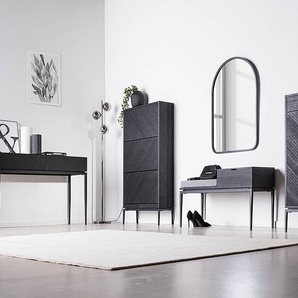 Schuhkommode 85 x 112 x 36cm Schwarz