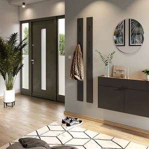 Kommode Ameca 110 cm 110 x 57 x 22cm Grau/Graphit