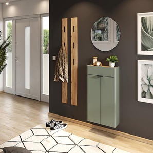Kommode Ameca 56 cm 56 x 97 x 22cm Grün/Graugrün