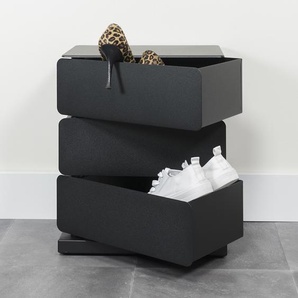 Schuhkommode Jou 37 x 55 x 26cm Schwarz