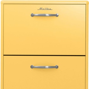 Schuhkommode TENZO Malibu Sideboards Gr. B/H: 58 cm x 121 cm, gelb (sunny yellow) Schuhkommoden mit dem Malibu Logo auf der obersten Schubladenfront, Breite 58 cm