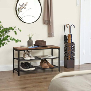 Schuhregal 45cm Braun