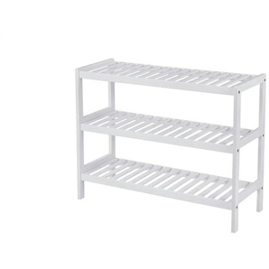 Schuhregal  Bambou ¦ weiß ¦ Maße (cm): B: 70 H: 55